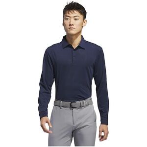 PATAGONIA Flat Back Ribbed Long Sleeve Cotton Polo